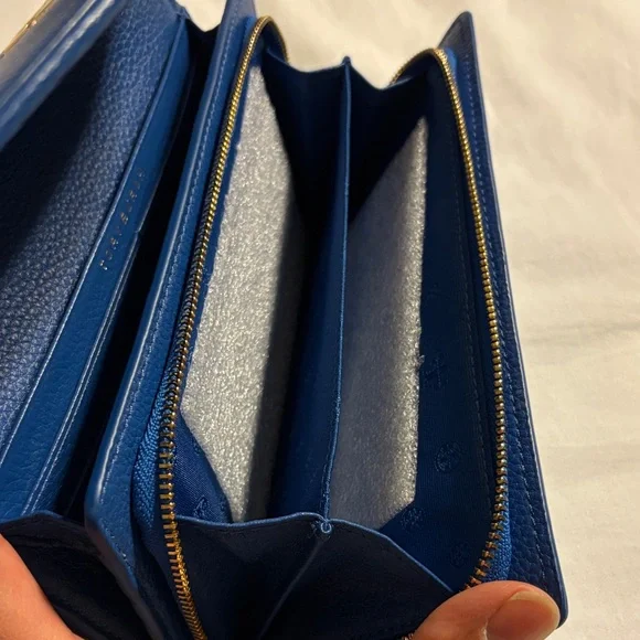 Tory Burch Britten Duo Envelope Continental Leather Clutch/Wallet NWT - Picture 5 of 12